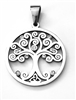 tree of life pendant stainless steel