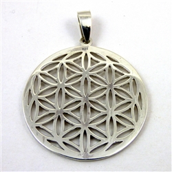 flower of life pendant sterling silver