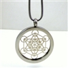 SSMETP-02 Silver Plated Stainless Steel Metatron Pendant with Chain