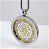 SSSYP-20 Silver Plated Stainless Steel Shree Yantra (B) Pendant with Chain