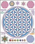 Flower of Life 8x10 Static Cling Stickers