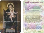 WA-002 Mother Mary with Baby Jesus - Wallet Altar