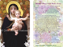 WA-135 Mother Mary with Baby Jesus - Wallet Altar