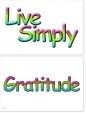 WA-227 Live Simply - Gratitude - Wallet Altar