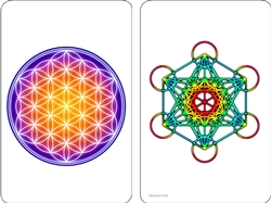 Flower of Life and Metatron pocket sized card