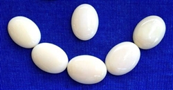 white coral cabochon