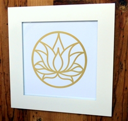 Framed 6 in Lotus Flower Healing Grid