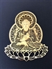 YA-102 Buddha on Lotus 18K Gold plated 4" Grid