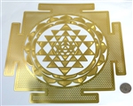 YA-1248 Inch Shree Yantra 18K Gold Plated