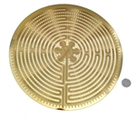 YA-1269 Labyrinth 18 karat gold plated flower of life wall art