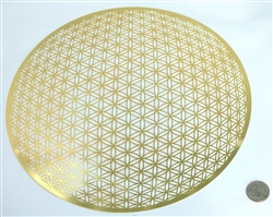 YA-1250 18 karat gold plated flower of life wall art