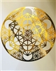 YA-1298 gold plated Metatron Flower of Life