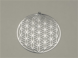 YA-201-S Flower of Life silver Plated 2" Grid