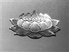 YA-207-S Lotus oval detail silver Plated 2" Grid