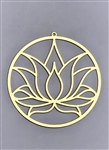 18k Gold plated Lotus Flower cut out 2" Grid