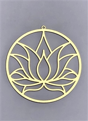 18k Gold plated Lotus Flower cut out 2" Grid
