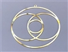 YA-224 Vesica Piscis 18k Gold plated 2" Grid