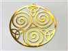 YA-228 Triskelion 18k Gold plated 2" Grid