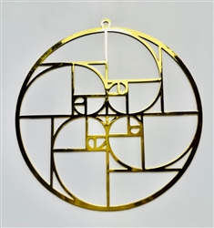 Gold Plated Quadruple Golden Ratio 2" Grid