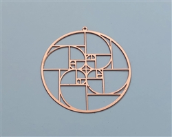 YA-231-COP Quadruple Golden Ratio 2" Grid copper plated