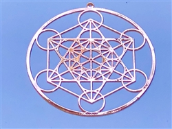 Metatron Cube cut out 2" Grid