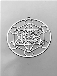 Metatron Cube cut out 2" Grid