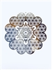 YA-266-S Metatron Flower of Life Hearts Silver Plated 2" Grid