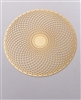 18 karat gold plated torus vortex