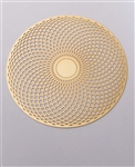 18 karat gold plated torus vortex
