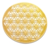 18k gold plated Flower of Life Healing Grid