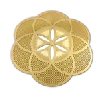 18k gold plated Seed of Life Healing Grid