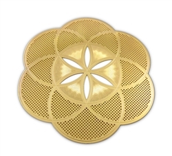 18k gold plated Seed of Life Healing Grid