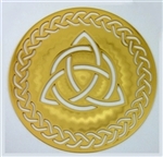 YA-64-SM 18k gold plated Celtic Triquetra Healing Grid