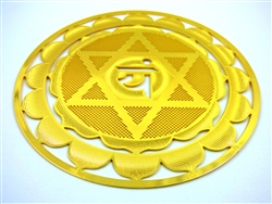 Heart Chakra with Detail 18kt Gold Plated Icon