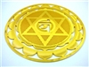 Heart Chakra with Detail 18kt Gold Plated Icon