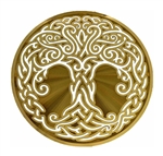 18k 6in Gold plated Celtic Tree of Life Healing Grid