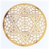 YA-671 Star Of David 18K Gold Plated Healing Grid