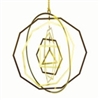 18 karat gold plated Platonic Solids Mobile