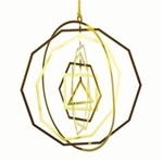 18 karat gold plated Platonic Solids Mobile