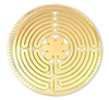 18 karat gold plated labyrinth