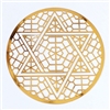 18k gold plated Star of David Healing Grid