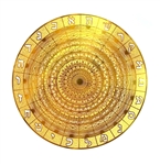 18 karat gold plated 231 Gates of the Sepher Yetzirah sacred geometry grid