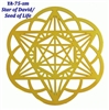 18k gold plated Merkaba Star Healing Grid