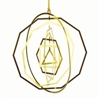 18 karat gold plated Platonic Solids Mobile