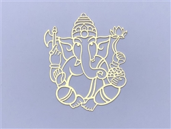 YA-94-SM Ganesh Profile 18k Gold plated 3" Grid