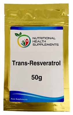 Trans-Resveratrol 98% 50g Bulk Powder