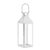 White Manhattan Metal Candle Lantern