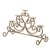 Antiqued Scrollwork Pillar 5-Candle Stand