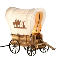 Western Covered Wagon Table Lamp