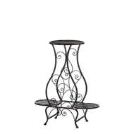 Hourglass Triple Plant Stand Metal